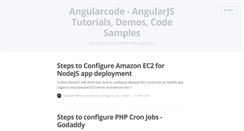 Desktop Screenshot of angularcode.com